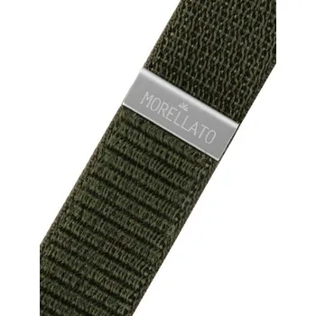 Řemínek na hodinky Textilní řemínek Morellato Wired 5655D64.073 M, zelený, Quick Release - 20 mm