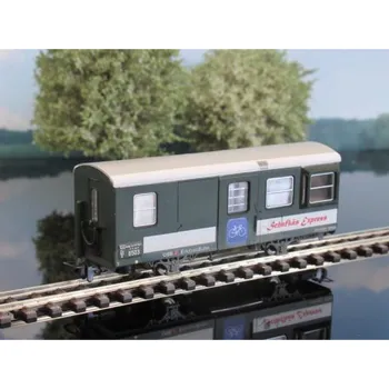 Modelová železnice H0e - limitovaná edice - služební vůz s prostorem na přepravu kol