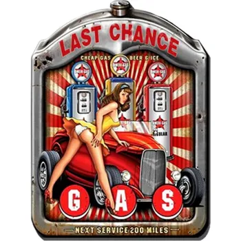 Plechová cedule Kovová nástěnná cedule Last Chance – 30x1x40 cm