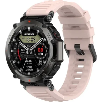 Ostatní příslušenství k chytrým hodinkám eses Silikonový řemínek pro Xiaomi Amazfit T-Rex Ultra - Světle růžový