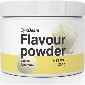 Sladidlo GymBeam Flavour powder 250 g vanilková zmrzlina