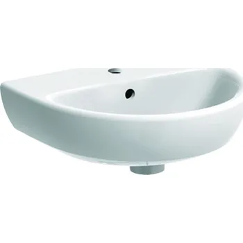 Umyvadlo Geberit Selnova umývátko 45x37 cm, s otvorem pro baterii, s přepadem, bílá (500.324.01.7)