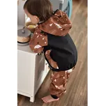 Yháček Softshellová bunda Yháček, zimní, Lesní zvěř na karamelové Velikost: 110