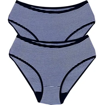 Kalhotky PeSaiL Dámské bavlněné kalhotky Pasail - Basic (Balení/2 ks) Barva: Černá, Velikost: L