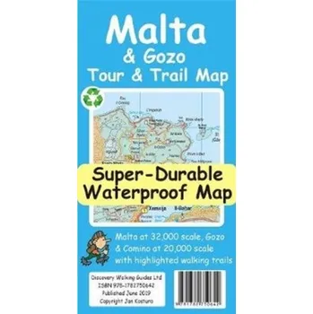 Encyklopedie Malta and Gozo Tour and Trail Super-Durable Map - Davis, Charles; Kostura, Jan