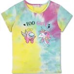Dívčí triko - KUGO TM7217, tyrkysová/ žlutá/ růžová Barva: Mix barev, Velikost: 110