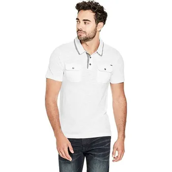Pánské tričko GUESS polo tričko Tristan Slub Polo M