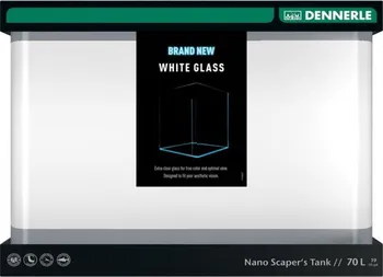 Akvárium Dennerle Nano Tank White Glass 70 l