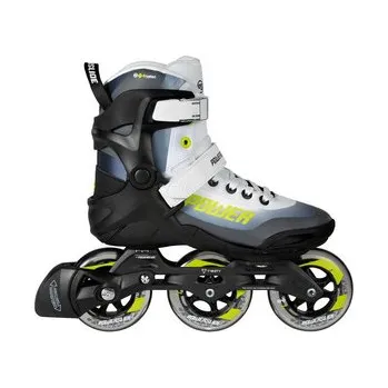 Kolečkové brusle Powerslide Phuzion Krypton Voltage 100 Trinity Kolečkové brusle černá / bílá / žlutá, UK 7, EU 41, US 8, 26,3 cm, 9,4 cm