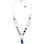 Náhrdelník tmavě modrý Wing N6690CB8BLA Capri Blue