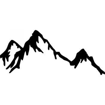 Nástěnná kovová dekorace Hory 70x30 cm černá