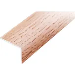 NOVÁK Schodová lišta 10x25 dýha dub lakovaná samolepící, 0,9m AHD L2501/10-SK0,9