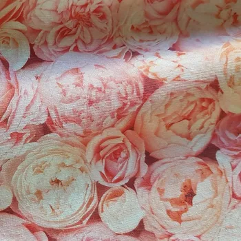 Dekorační látka bavlna pivoňky č.7 cena za 1 metr Český výrobce