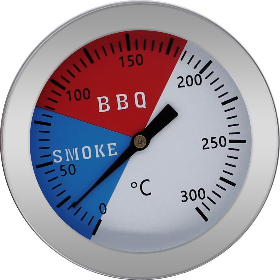 GASTROMEX Teploměr do udírny nebo grilu GMEX nerez do 300 °C