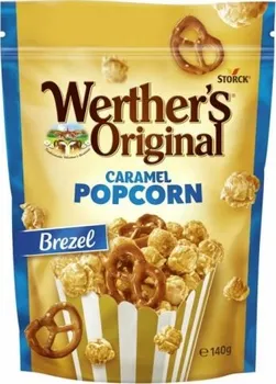 Popcorn Werther's Original karamelový popkorn s preclíky 140 g