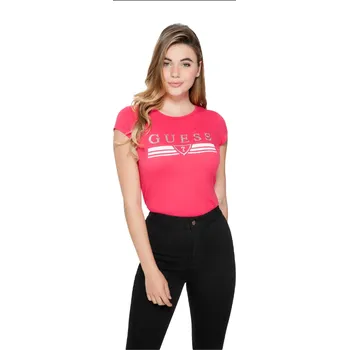 Dámské tričko GUESS dámské tričko Matti Metallic Logo Tee M