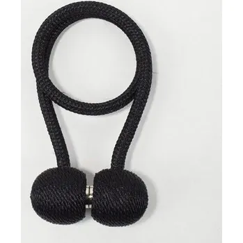 Magnetická spona na závěsy, 2 ks/bal Barva: Černá