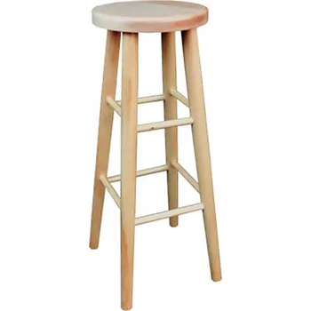 Jídelní židle Drewmax dřevěný barový jídelní taburet z masivního dřeva buk KT240 pacyg