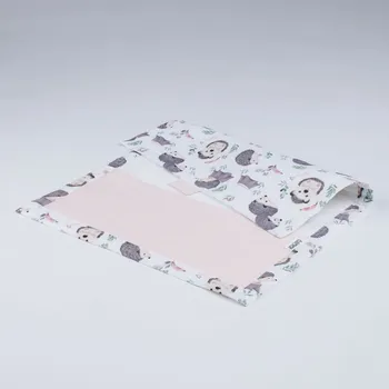 Přebalovací podložka Tulimese Cestovní přebalovací podložka ježek v lese meruňková