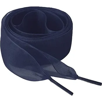 Tkaničky do bot Saténové stuhové tkaničky do bot, jeden pár - Námořnická modř, 110 cm