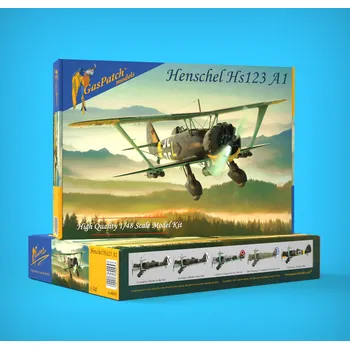 Plastikový model GasPatch models 1/48 Henschel Hs 123 A1