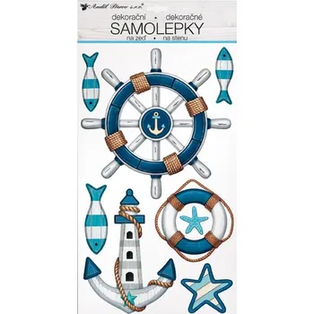 Samolepící dekorace Anděl samolepící dekorace 10492 kormidlo plastické 25 x 47 cm