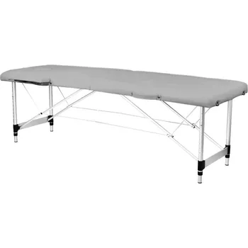 Masážní křeslo OCEL PRO MASÁŽ HLINÍK KOMFORT 2 SEKCE ŠEDÝ