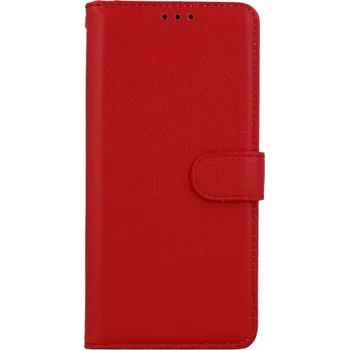 Pouzdro na mobilní telefon Pouzdro Realme C25Y knížkové červené s přezkou (obal neboli kryt na Realme C25Y)