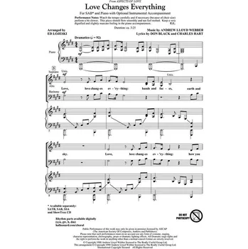 Love Changes Everything - noty pro sbor SAB 1023411