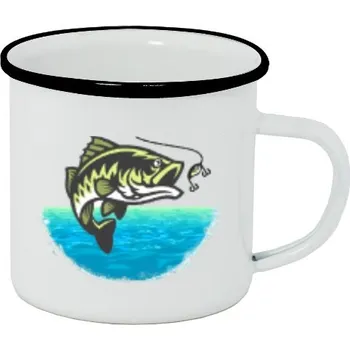 Plecháček - smaltový lem s potiskem Ryby i muži mají něco společného