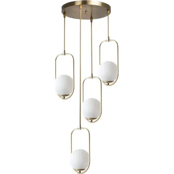 Stropní svítidlo Ahu III bílé/měď