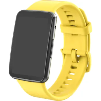 MůjMiBand.cz Silikonový řemínek pro Huawei Watch Fit a Huawei Watch Fit New a SE Barva: žlutá