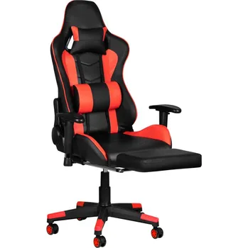 Herní židle PREMIUM 557 HERNÍ ŽIDLE S ČERVENOU NOŽKOU