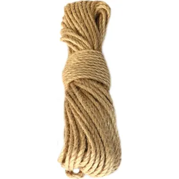 Šnůra pletená JUTOVÁ 3mm, barva Béžová tm.