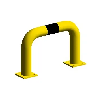 Plotový sloupek Obloukový nárazník rovný, 50 cm × 35 cm