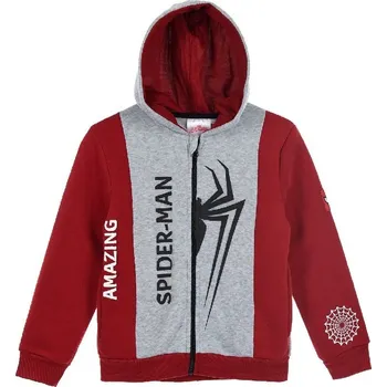 Chlapecká mikina Spider-Man - Červeno-šedá chlapecká mikina Velikost: 104