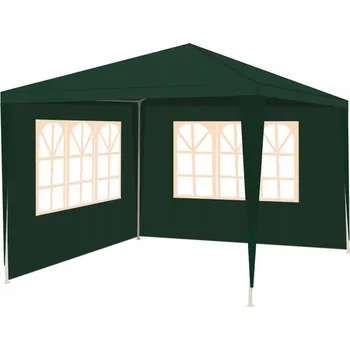 Zahradní stan Malatec 12839 zahradní párty stan 3 x 3 m + 2 boční stěny zelený