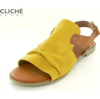 Dámská obuv Žluté nadměrné sandálky Mustang 1388-802-6 43