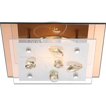 Nástěnné svítidlo Globo Ayana 40412 (moderní/designové) (jantar + opál)