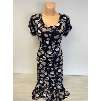 Dámské šaty dámské šaty, Barva Černá, Velikost XXXL 54, Materiál 96% Viskoza 4% Lycra