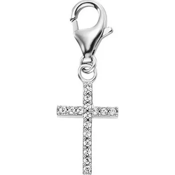 Přívěsek Přívěsek na náramek ENGELSRUFER Křížek se zirkony ERC-LILCROSS-ZI