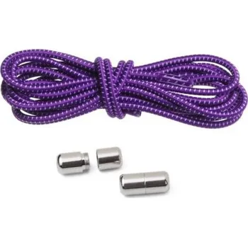 Tkaničky do bot Elastické tkaničky do bot, jeden pár - Fialovo bílé