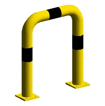 Plotový sloupek Obloukový nárazník rovný, 50 cm × 60 cm