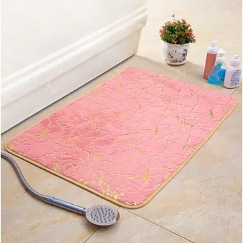 Koupelnová předložka Moderní protiskluzivá koupelnová předložka, různé velikosti Rozměry: 40x60 cm, Barva: Růžová