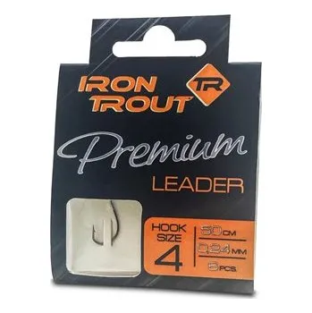 Iron trout návazec Premium Leader 50 cm/0,22 mm, vel. 6, 6 ks-8065006
