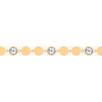 Náramek Preciosa náramek Essential z chirurgické oceli, kubická zirkonie, pozlacený