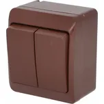 Famatel Vypínač č. 5 sériový venkovní GALATEA IP44, hnědý