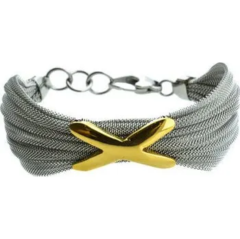 Náramek Doria Náramek proplétaný z oceli MIXED-UP SILVER I.