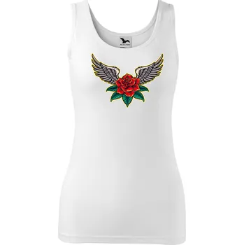 Tílko Triumph s motivem "Růže", Malfini - NakupTextil Barva: 00-Bílá, Velikost: S