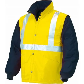 pracovní bunda INDUSTRIAL STARTER 04648N REFLEXNÍ BUNDA AV 2v1 žlutá-modrá Velikost: 3XL